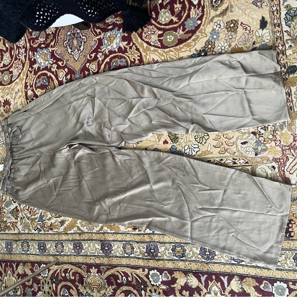 LAPOINTE Drawstring Satin Wide Leg Pants - Picture 8 of 12